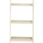 White Wooden Leaning Shelf