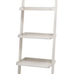 White Wooden Leaning Shelf