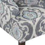 Suri Blue Swoop Accent Chair