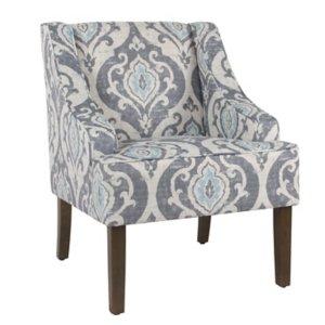 Suri Blue Swoop Accent Chair