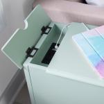 Aqua Accent Table with Charging Station