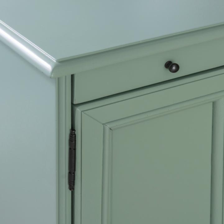 Aqua Accent Table with Charging Station