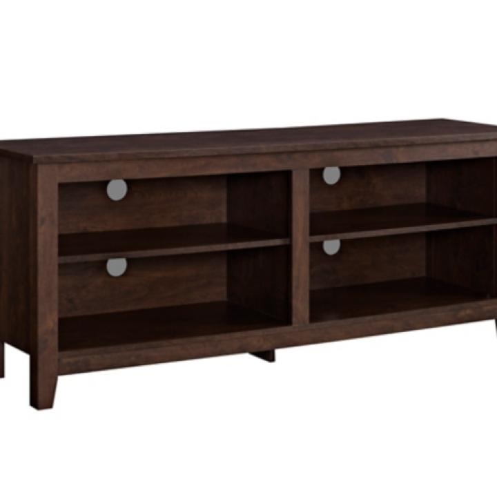 Brown Wood TV Stand, 58 in.