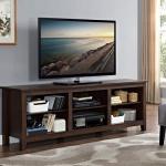Brown Wood TV Stand, 70 in.