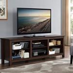 Brown Wood TV Stand, 70 in.