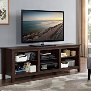 Brown Wood TV Stand, 70 in.