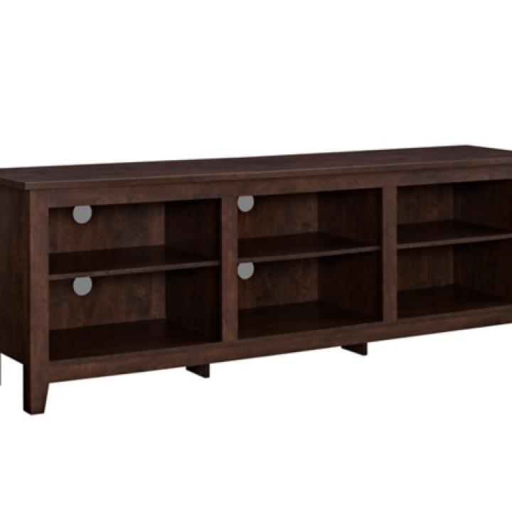 Brown Wood TV Stand, 70 in.