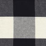 Black Buffalo Check Swoop Accent Chair