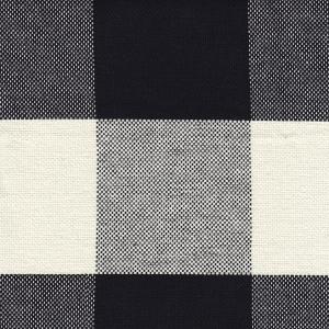 Black Buffalo Check Swoop Accent Chair