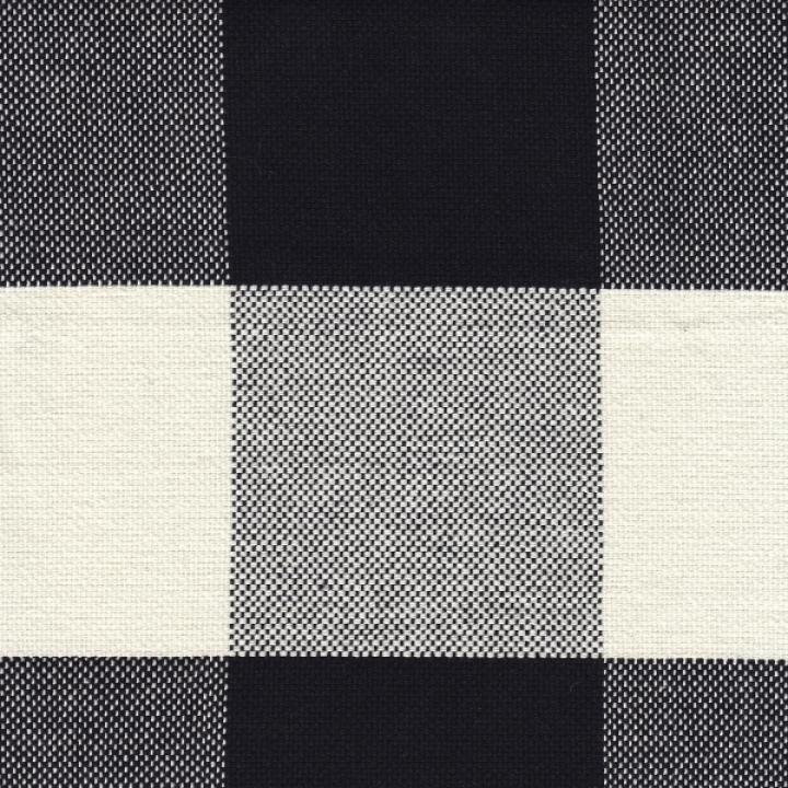 Black Buffalo Check Swoop Accent Chair