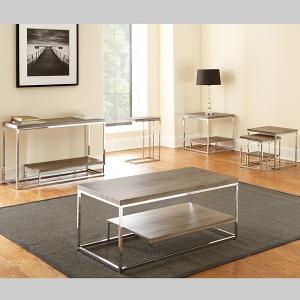 Lucia Chrome Chairside Table