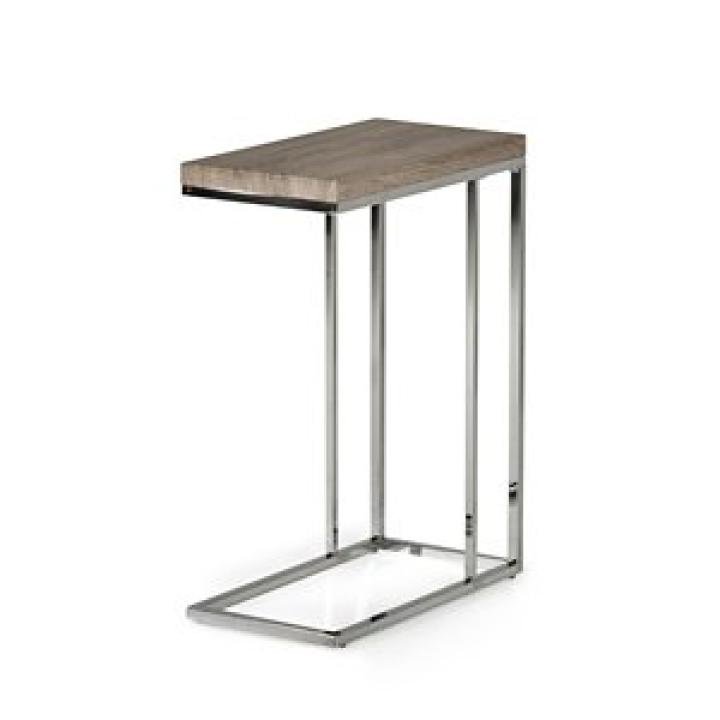 Lucia Chrome Chairside Table