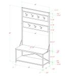 Industrial Metal and Barnwood Hall Tree