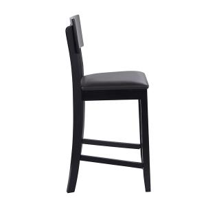 Tyler Vinyl Seat Black Counter Stool