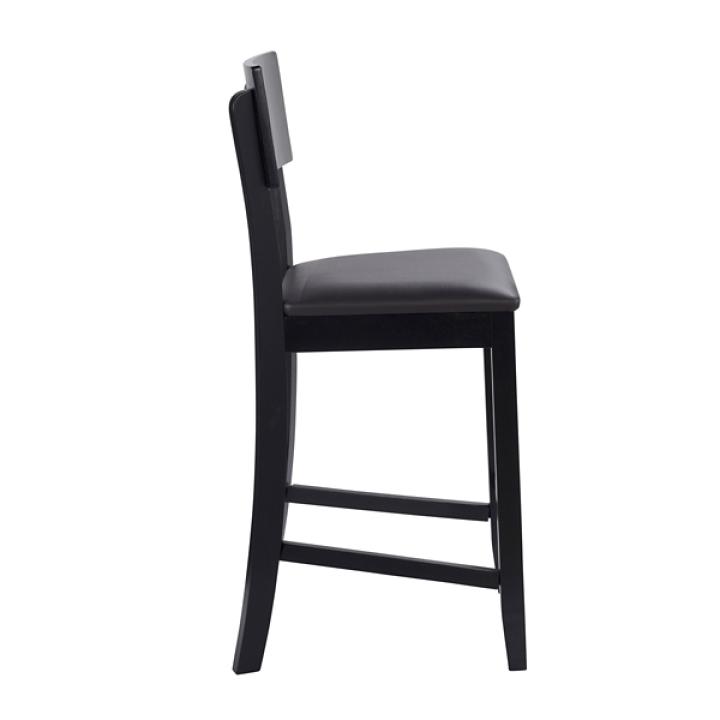Tyler Vinyl Seat Black Counter Stool