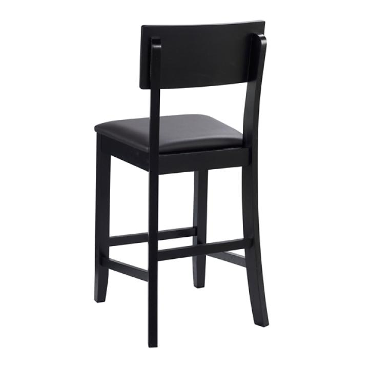 Tyler Vinyl Seat Black Counter Stool