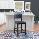 Tyler Vinyl Seat Black Counter Stool