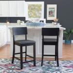 Tyler Vinyl Seat Black Counter Stool