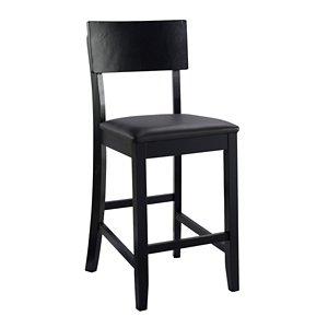 Tyler Vinyl Seat Black Counter Stool