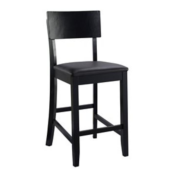 Tyler Vinyl Seat Black Counter Stool