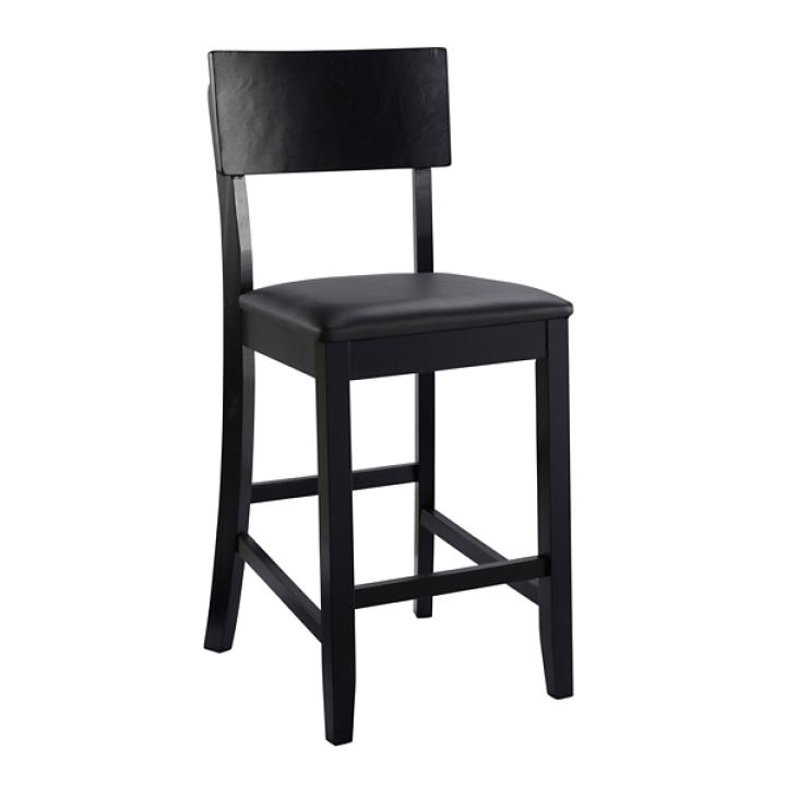 Tyler Vinyl Seat Black Counter Stool