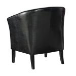 Jack Barrel Back Black Club Chair
