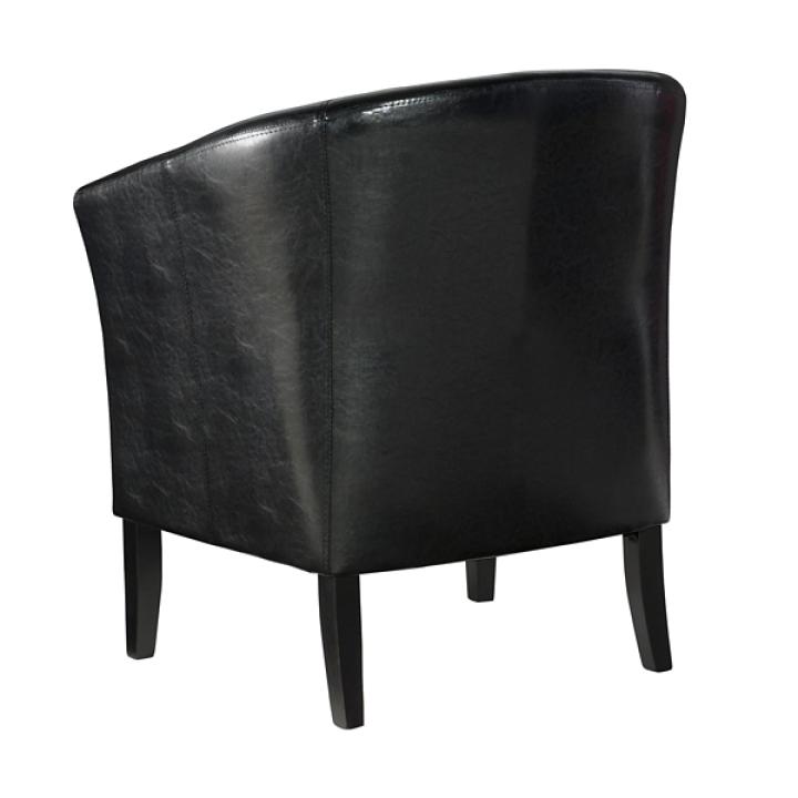 Jack Barrel Back Black Club Chair