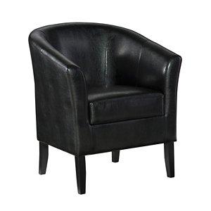 Jack Barrel Back Black Club Chair