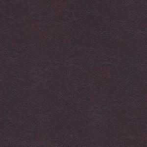 Brown Faux Leather Tufted Round Storage Ottoman