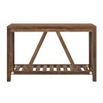 Rustic Oak A-Frame Console Table