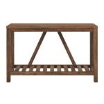 Rustic Oak A-Frame Console Table