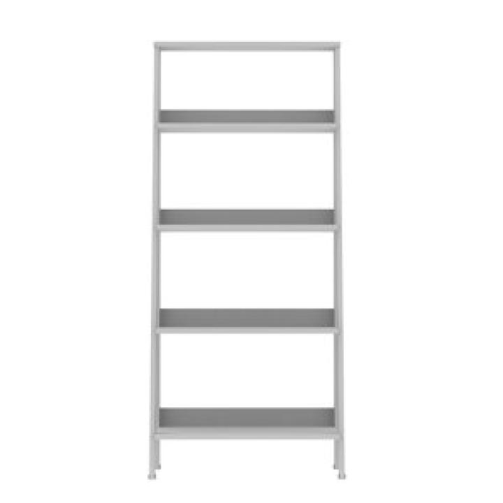 White 4-Tier Ladder Bookshelf