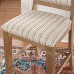 Emma Gray Counter Stool with Nailhead Trim