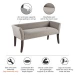 Silver Gray Melinda Accent Bench