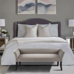 Silver Gray Melinda Accent Bench