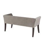 Silver Gray Melinda Accent Bench