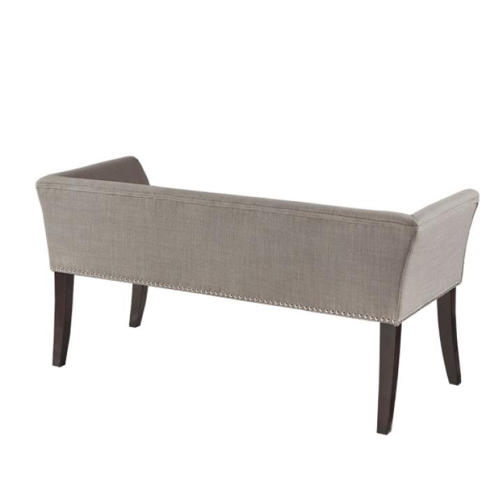 Silver Gray Melinda Accent Bench