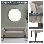 Silver Gray Melinda Accent Bench