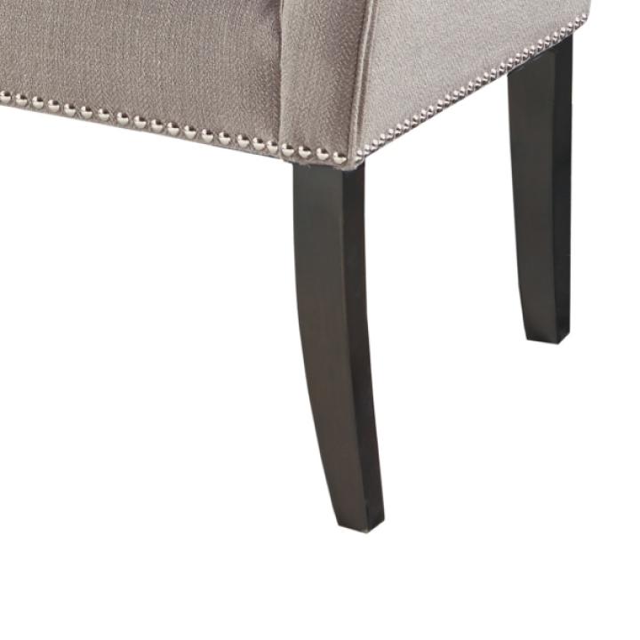 Silver Gray Melinda Accent Bench