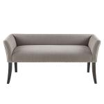 Silver Gray Melinda Accent Bench