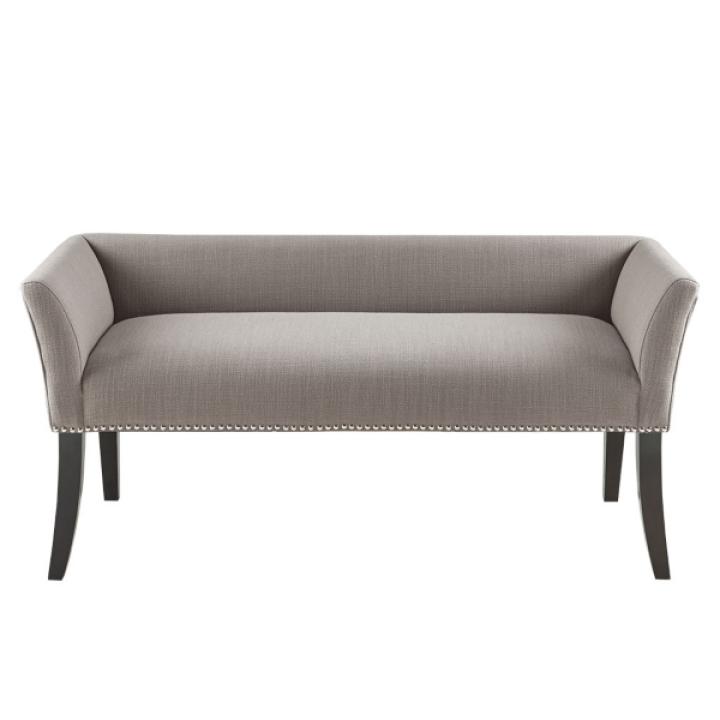 Silver Gray Melinda Accent Bench