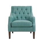 Elle Tufted Teal Accent Chair
