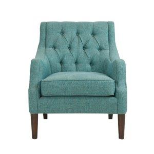 Elle Tufted Teal Accent Chair