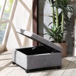 Lila Tufted Charcoal Storage Ottoman