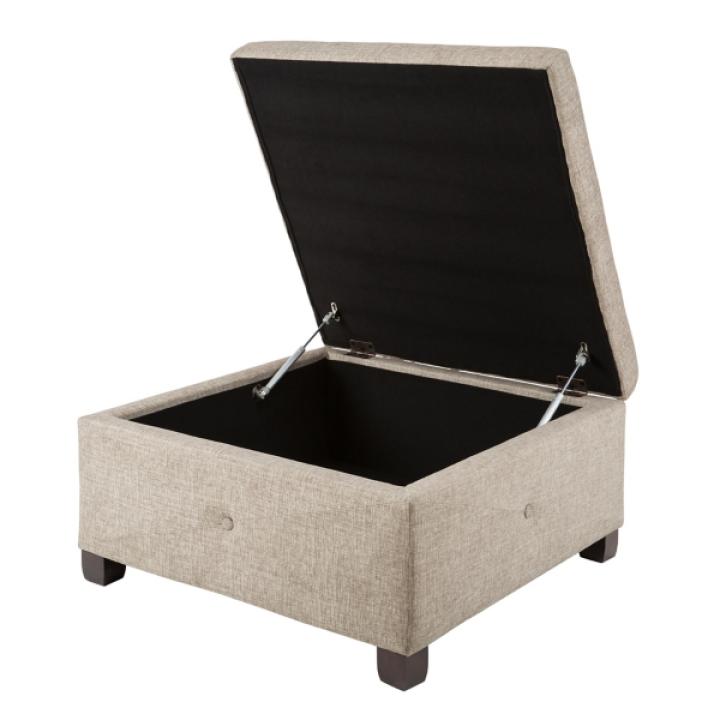 Lila Tufted Sand Storage Ottoman