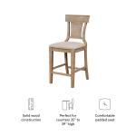 Ray Brown with Gray Wash Finish Counter Stool