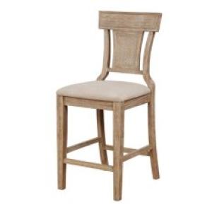 Ray Brown with Gray Wash Finish Counter Stool