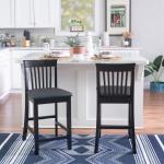 Black Jayden Craftsman Counter Stool