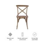French Country X-Back Dining Chairs, Set of 2