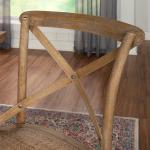 French Country X-Back Dining Chairs, Set of 2
